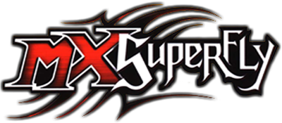 MX Superfly title screen for Playstation 2